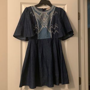 NWT Flying Tomato Denim Aztec Print Fit & Flare Dress. Smoke Free, Pet free home